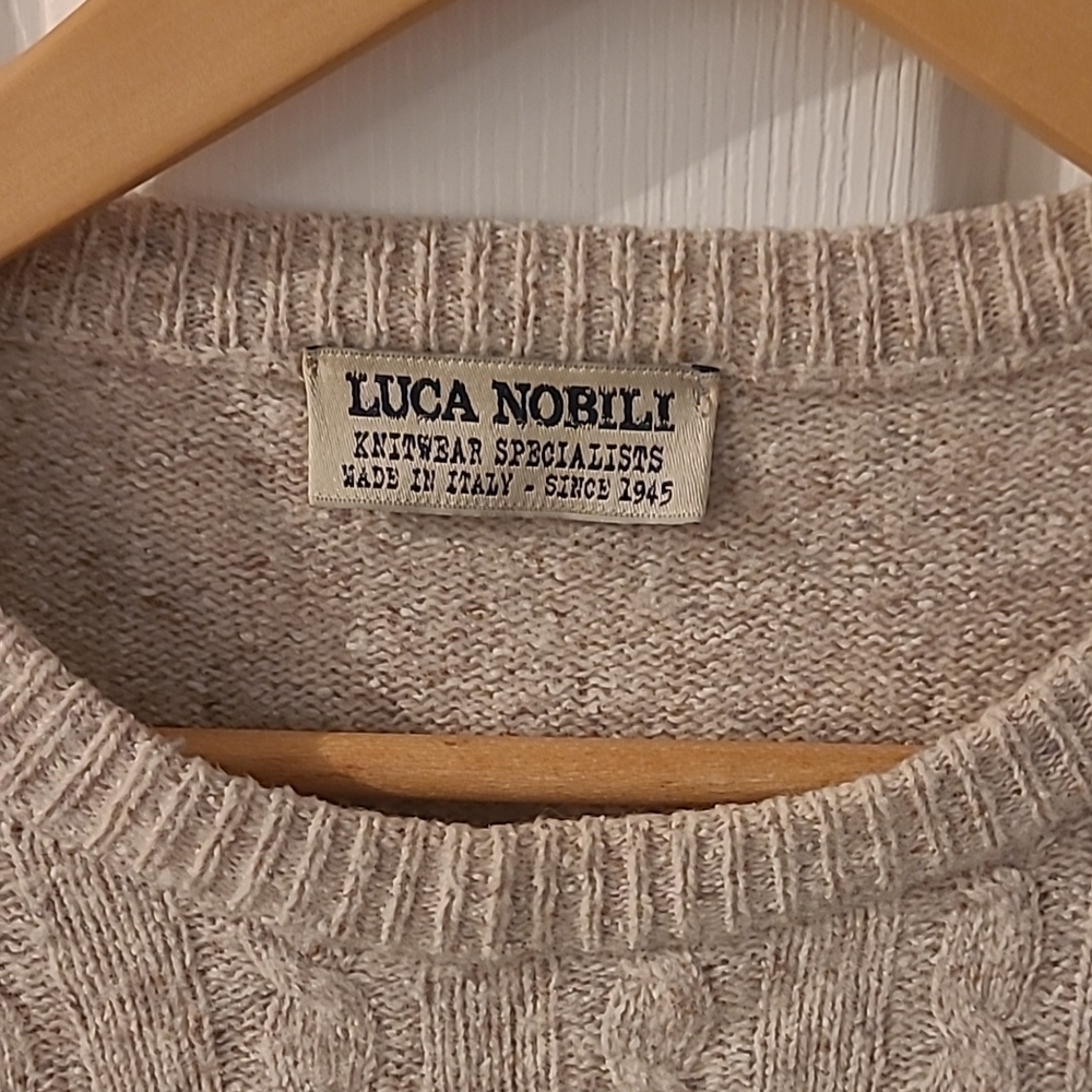 Luca Nobili Beige Knit Sweater